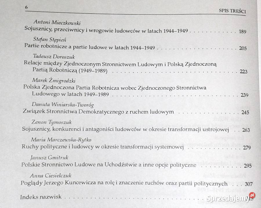 Sojusznicy i przeciwnicy ruchu ludowego 18951995 Chełm