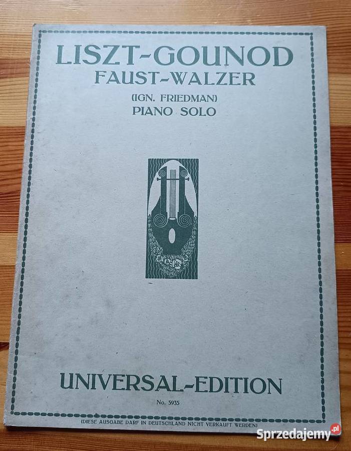 Liszt Gounod Faust Waltzer Friedman Piano Łódź