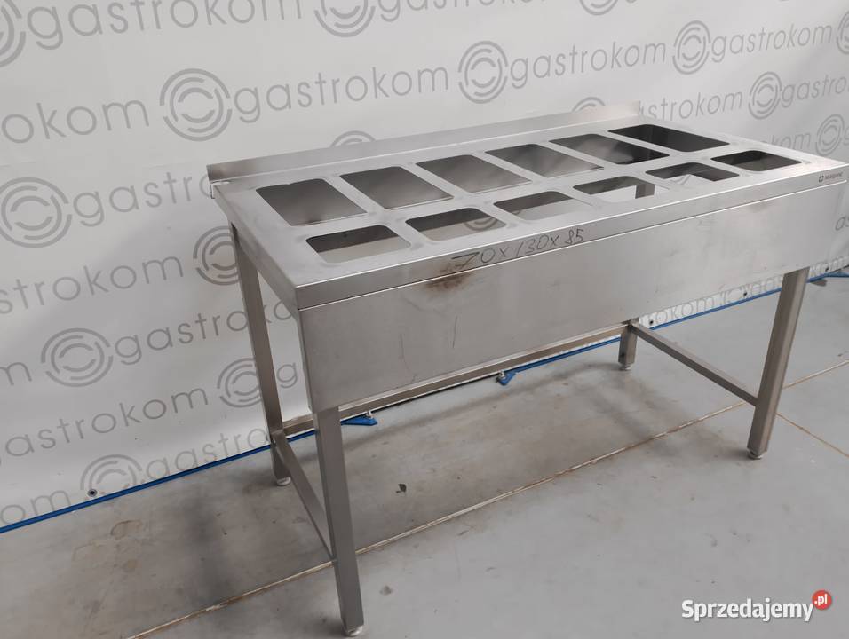 Stół z otworami na pojemniki GN 18x16 6x13 6x16 Wrocław sprzedam