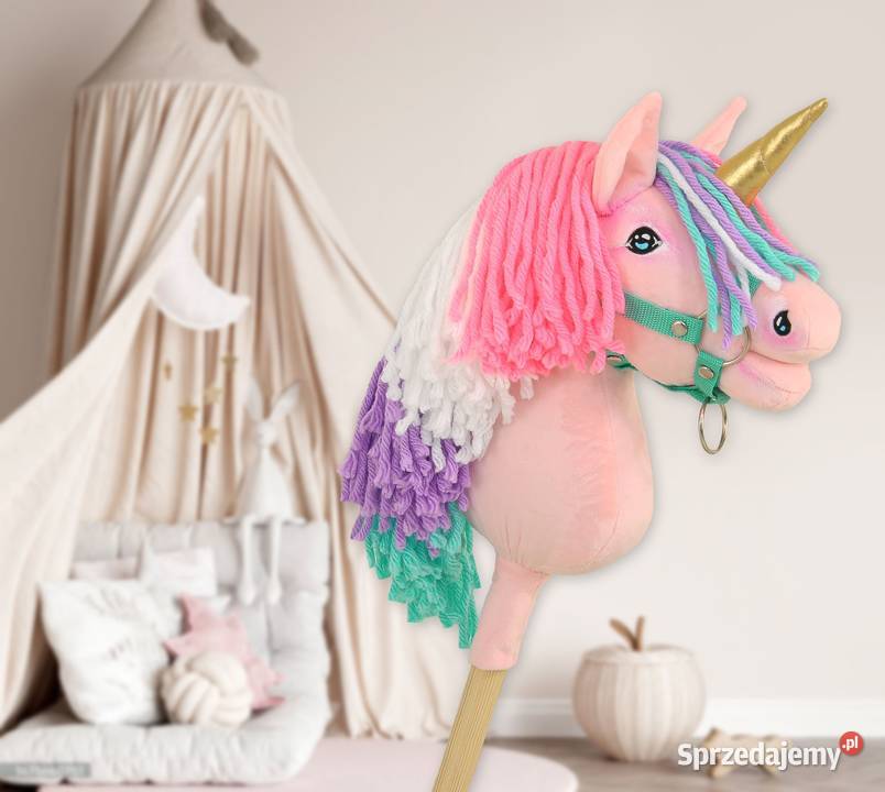 Hobby Horse Jednorożec na kiju mały różowy z Bielsk Podlaski sprzedam