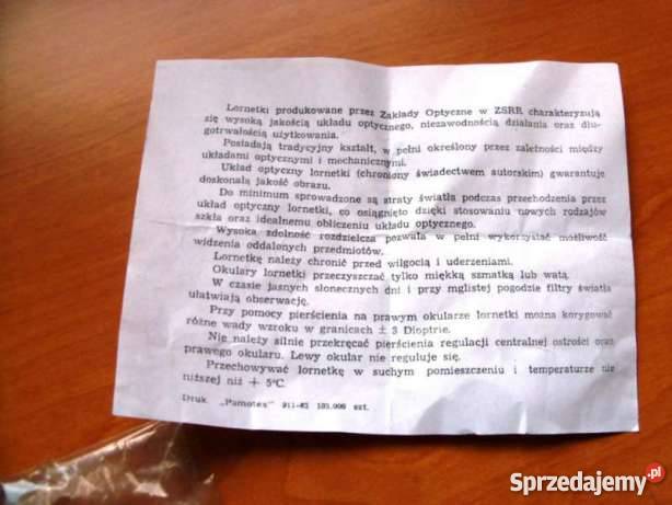 Lornetka TENTO BPC 10x50 MADE IN USSR zeiss sprzedam
