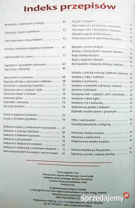 Wok 123 i gotowe Wyd Papirus przepisy kuchnia Lublin sprzedam