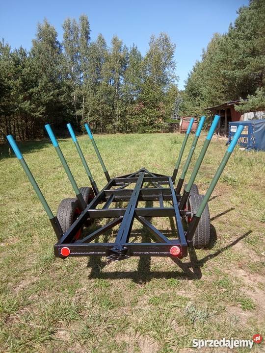 Przyczepa leśna KŁONICOWA do bali dłużycy drewna podlaskie Augustów