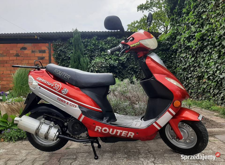 Ładny skuter Romet Router Bassa 50ccm 4t 2012r 3385km Tuczno