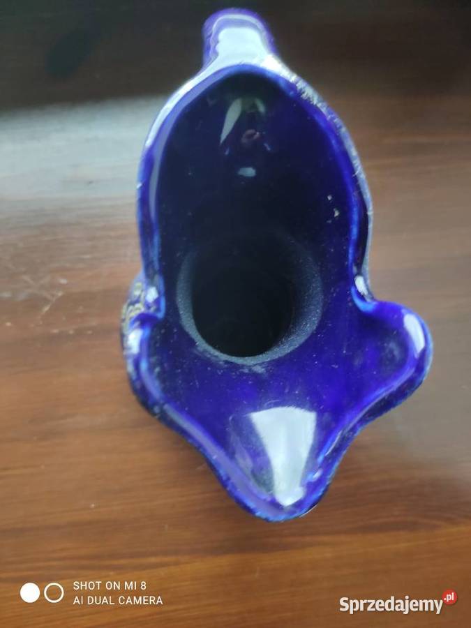 Stary porcelanowy kobaltowy wazon dzbanek Antyki Kraków