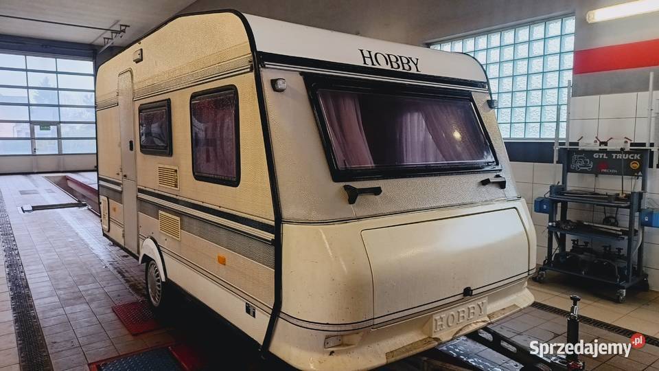 przyczepa kempingowa HOBBY campingowa kemping Międzybrodzie Bialskie