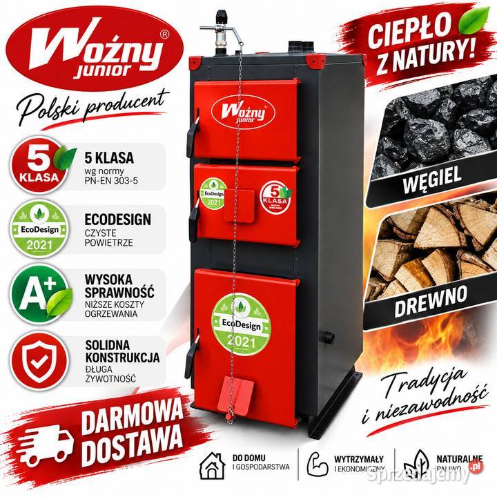 Kocioł piec co 13kW do 150m2 na węgiel 5 klasa sprzedam