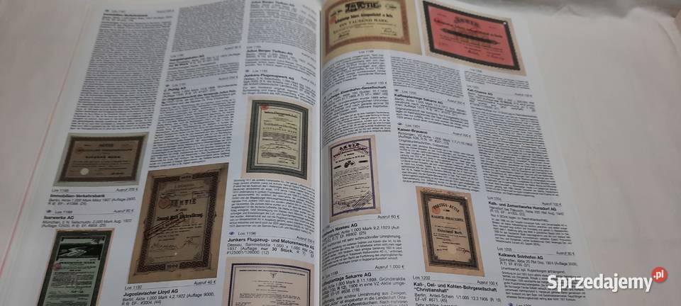katalog aukcyjny papierów wartościowych FHW