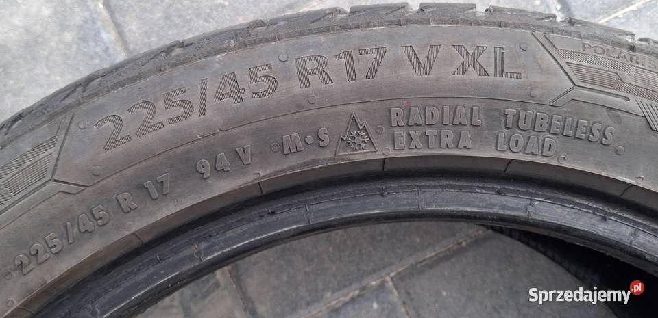 Komplet opon zimowych 22545 R17 Barum z rantem dolnośląskie Boleścin