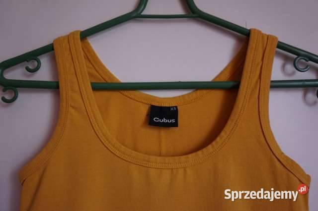 musztardowa Cubus xs 34 koszulka top bokserka Toruń