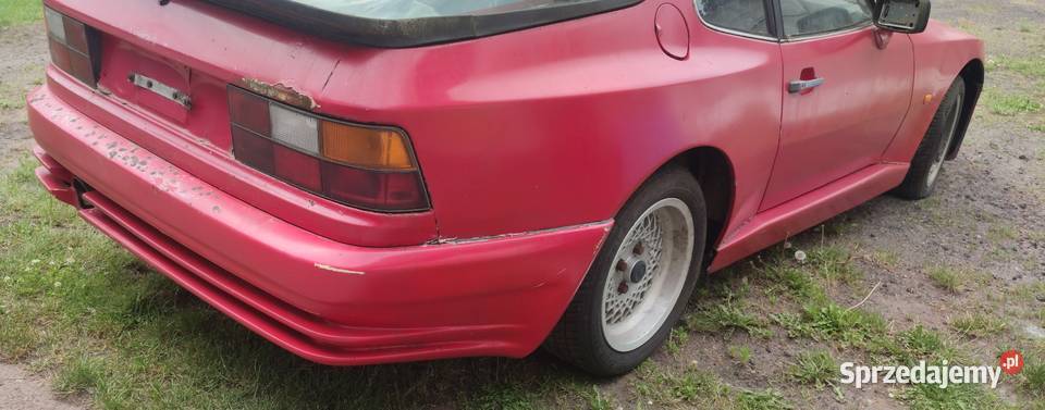 Porsche 924 944 zderzak tył laminat retro tuning osobowe
