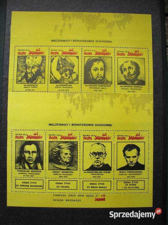 Znaczki i bloczki Poczty Solidarność Gdańsk