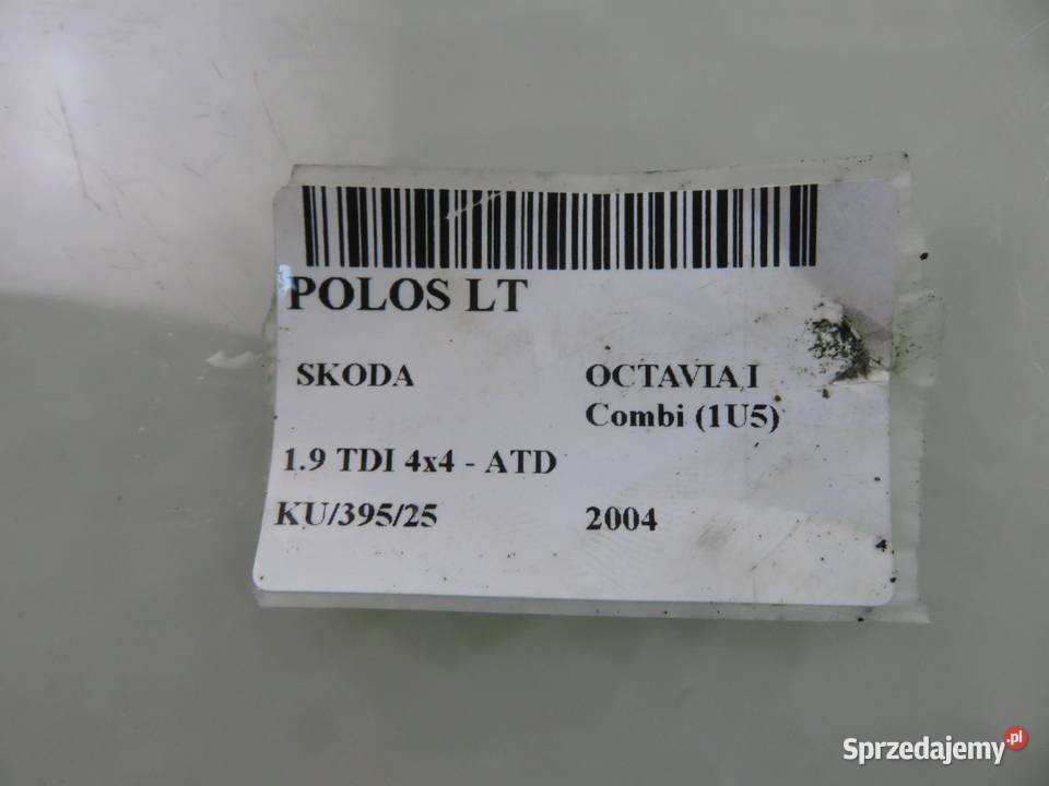 PÓŁOŚ LEWA TYLNA SKODA OCTAVIA I 19 TDI osobowe małopolskie sprzedam