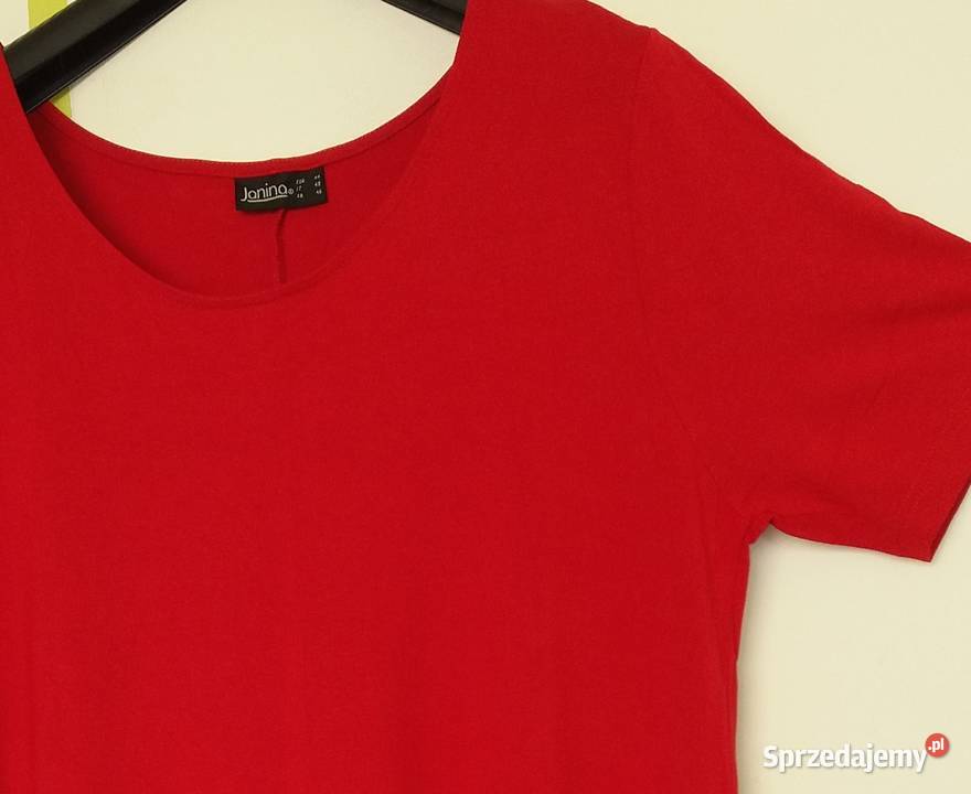 L Nowa czerwona sukienka Janina czerwony