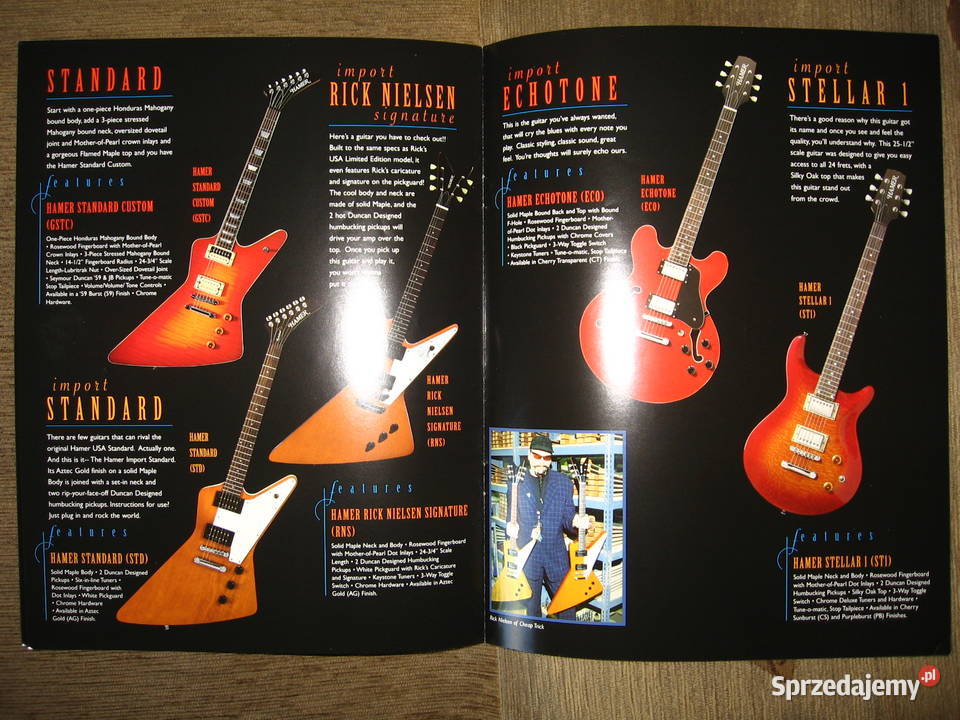 HAMER katalog gitar Gitary i akcesoria