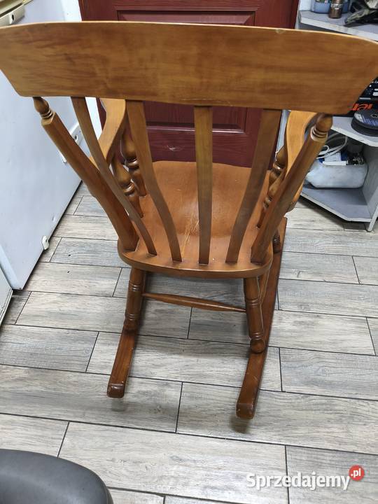 Fotel bujany drewniany świętokrzyskie Borki sprzedam