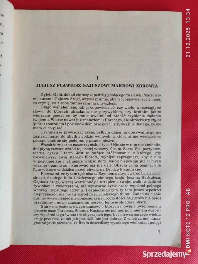 Rzym czasów Nerona J I Kraszewski wyd 1987 r śląskie Katowice