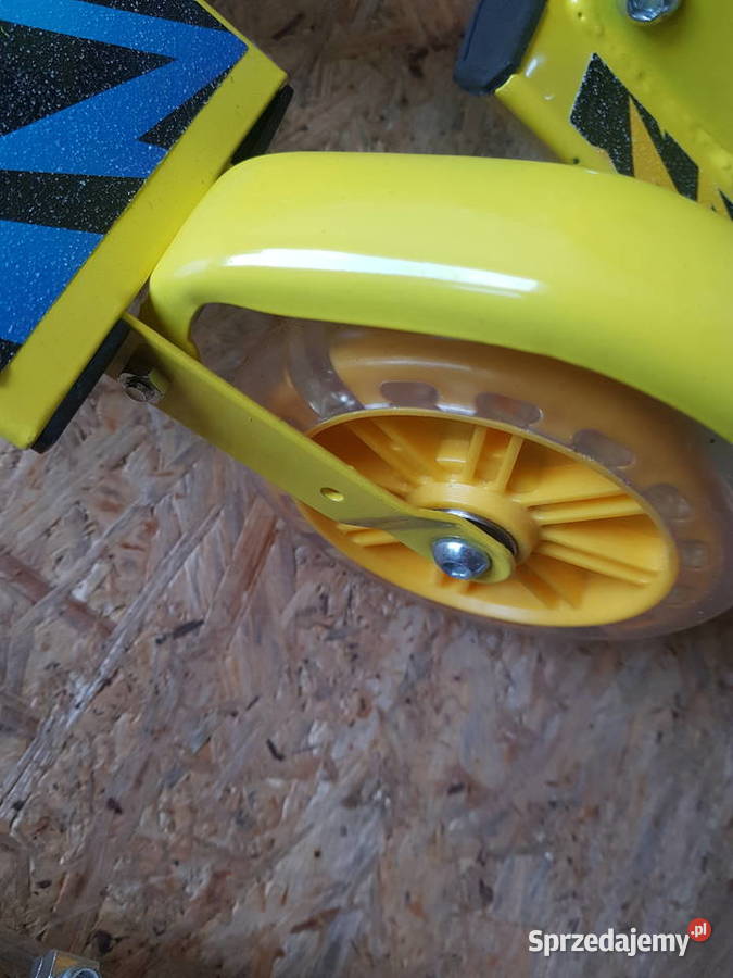 HULAJNOGA SKŁADANA DZIECI żółta palma Głogowa