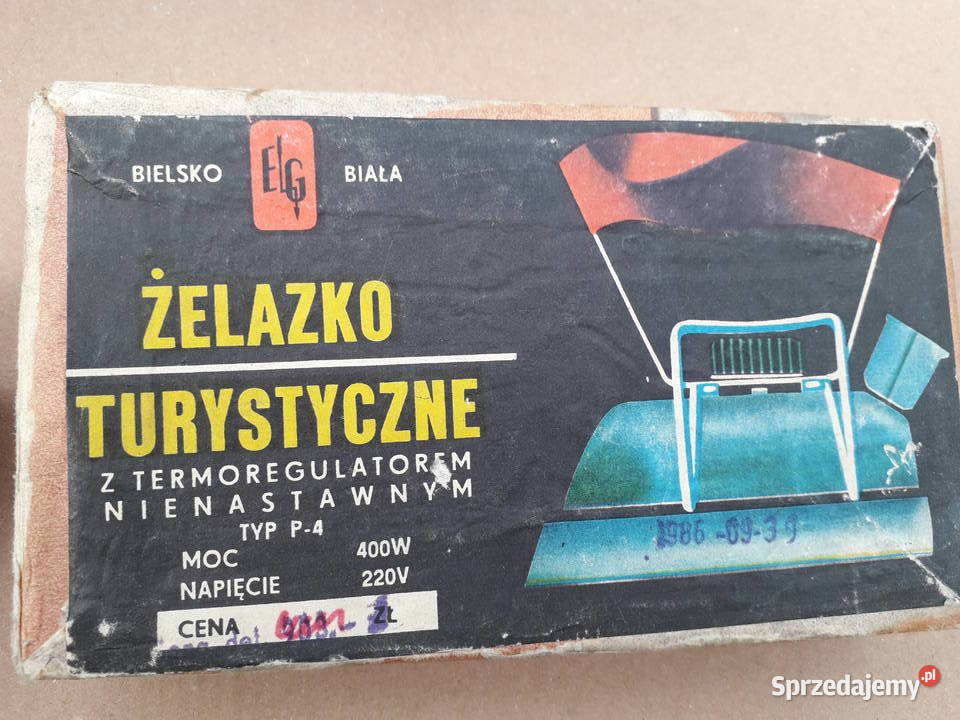 Prl żelazko turystyczne w pudełku