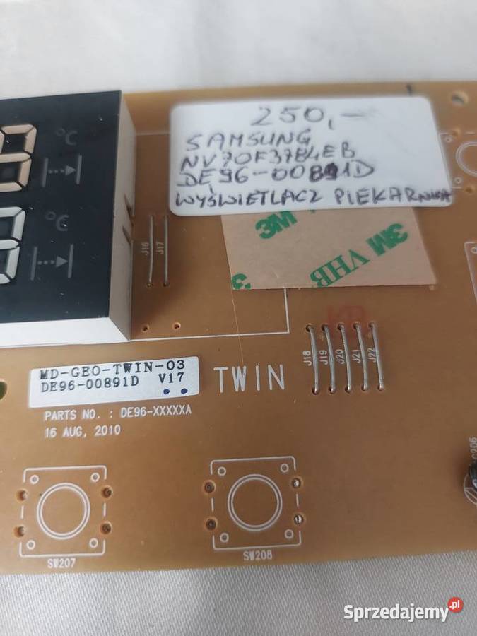SAMSUNG NV70F3784EB DE9600891dD WYŚWIETLACZ