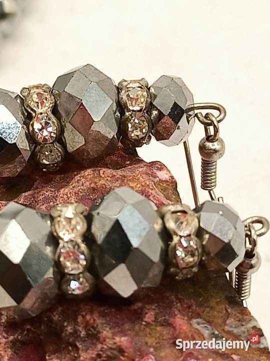 Zestaw biżuterii błyszcząca piękne szlify Zamość