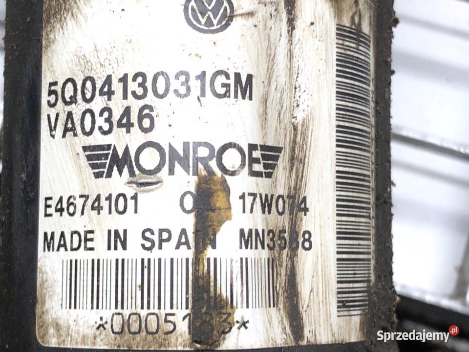 AMORTYZATOR PRAWY PRZÓD ZE SPRĘŻYNĄ VW TOURAN 18