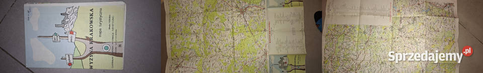Wyżyna Krakowska Mapa turystyczna PRL 1125 000 Łęczyca