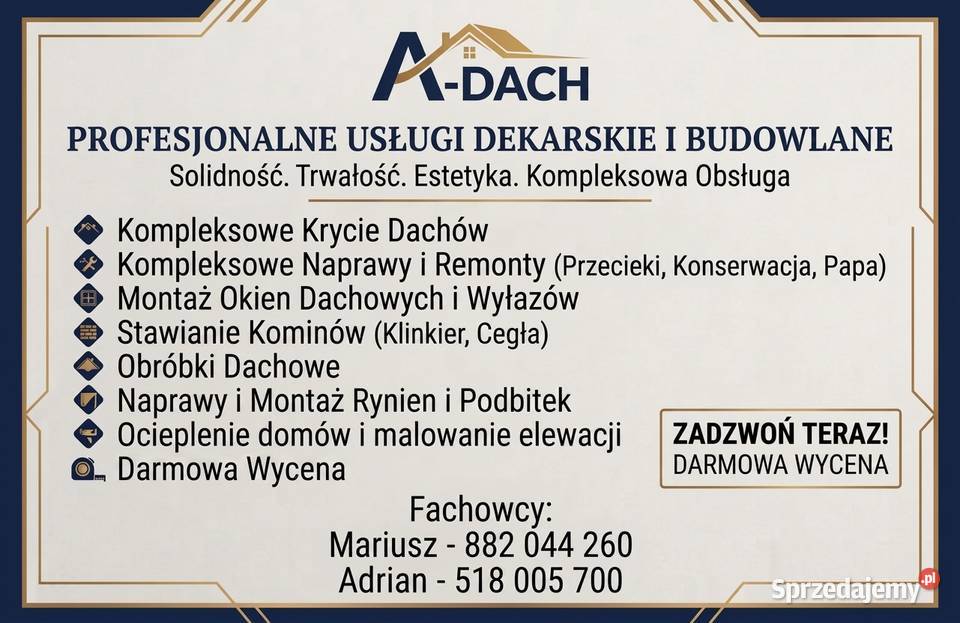 KOMPLEKSOWE USŁUGI DEKARSKIE I BUDOWLANE Koszalin