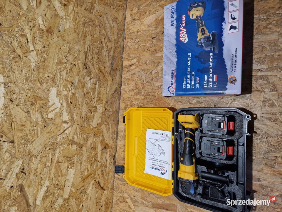 SZLIFIERKA KĄTOWA AKUMULATOROWA 48V40Ah Głogowa