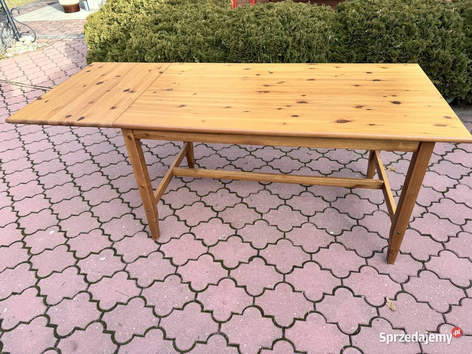 Stół drewniany Ikea Leksvik rozkładany biurko Stoły Sulbiny