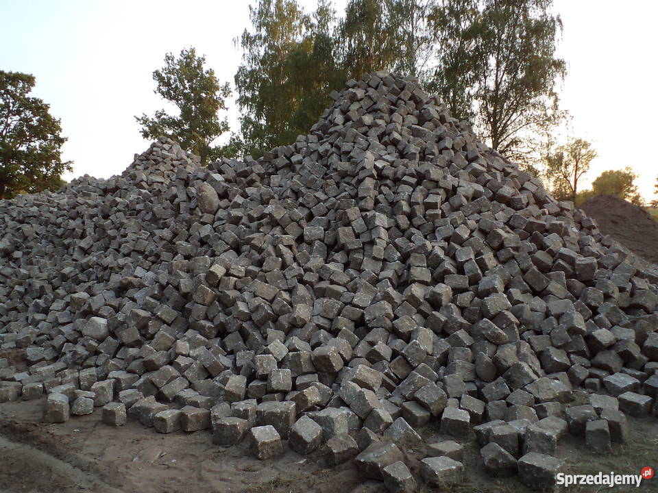 Kostka granitowa szara 1720 Używana Najtaniej Żary