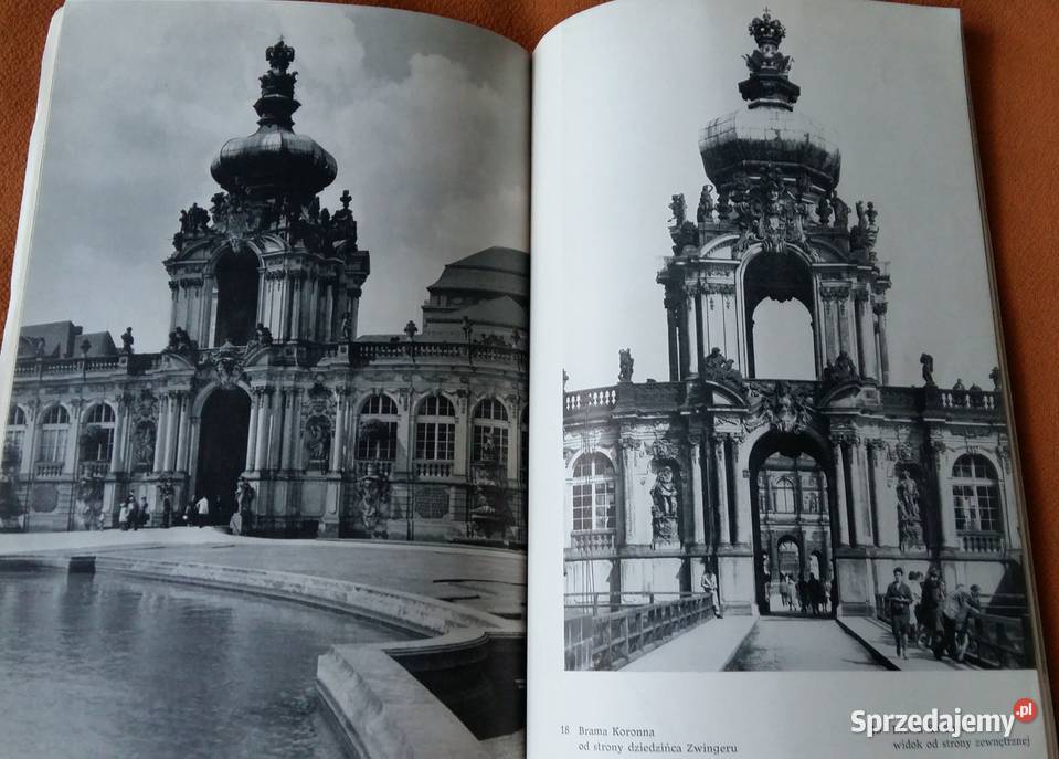 Drezno pałac ZWINGER Joachim Menzhausen miękka Mapy i przewodniki łódzkie Łódź