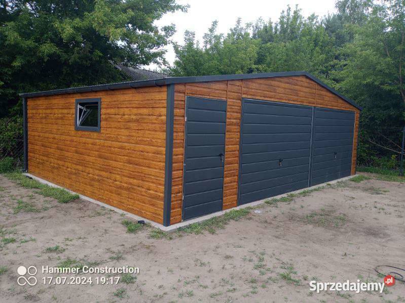 Garaż blaszany 8x6 Wzmocniony profilami Konstantynów Łódzki