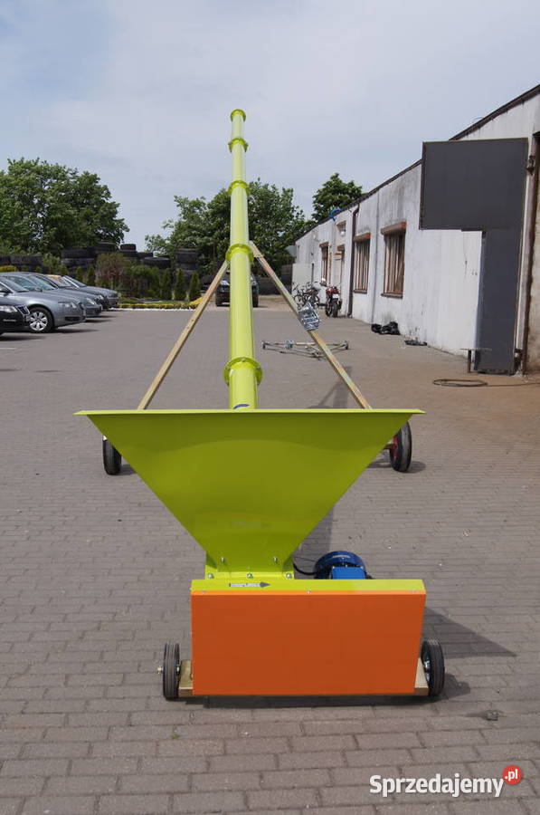 Przenośnik ślimakowy skośny z koszem zasypowym podlaskie Czyżew