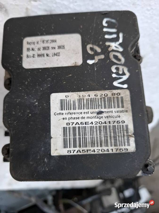 Pompa Hamulcowa Citroen C4 Wisznice