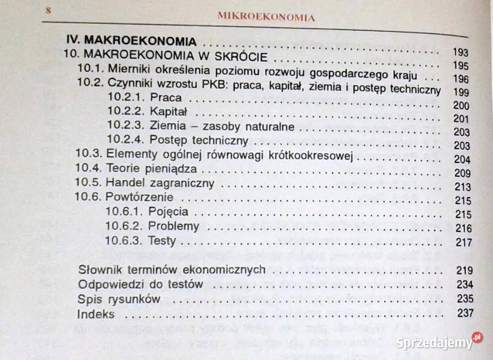 Mikroekonomia Bronisław Oyrzanowski Chełm sprzedam