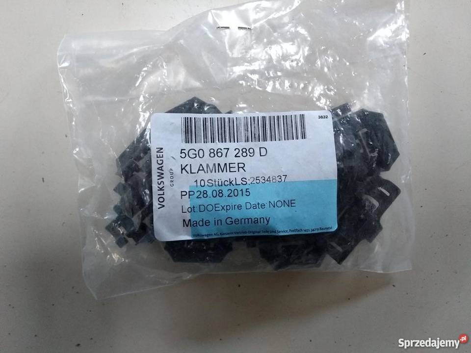 VW GOLF VII Mk7 klips mocowania ramy dachu osobowe Pilzno sprzedam
