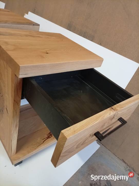 Szafki nocne dębowe Szafki nocne drewniane Loft 35cm Luzino