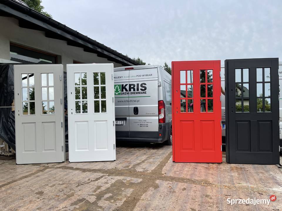 Drzwi zewnętrzne drewniane CZYSTE POWIETRZE