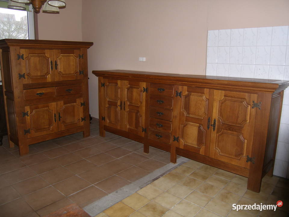 Komplet dwóch komód dębowych Zambrów