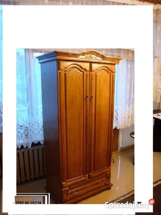 Szafa 90 Dąb Rustikalny 2D1S Producent Mebli 90cm Ostróda