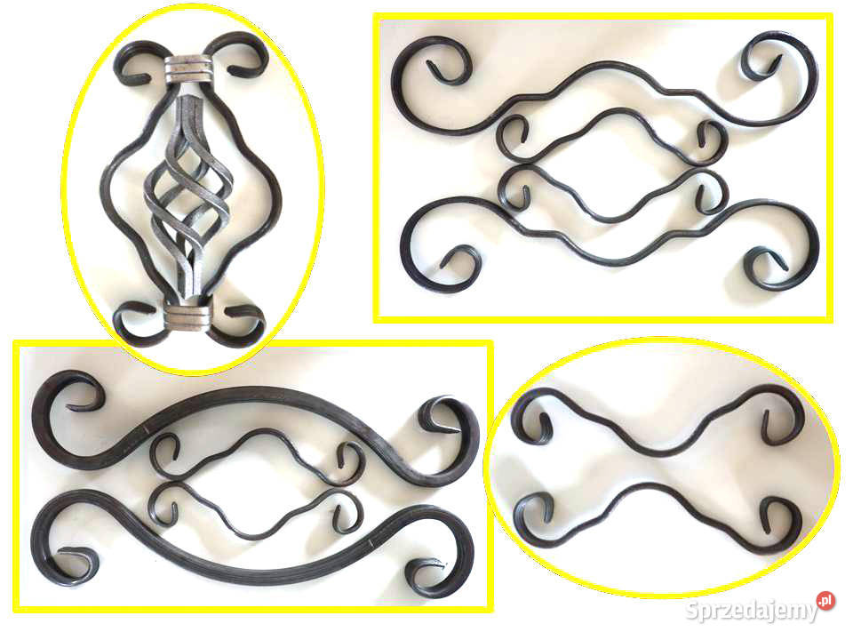 elementy kute spirala hiszpan hiszpany 330 mm Targanice