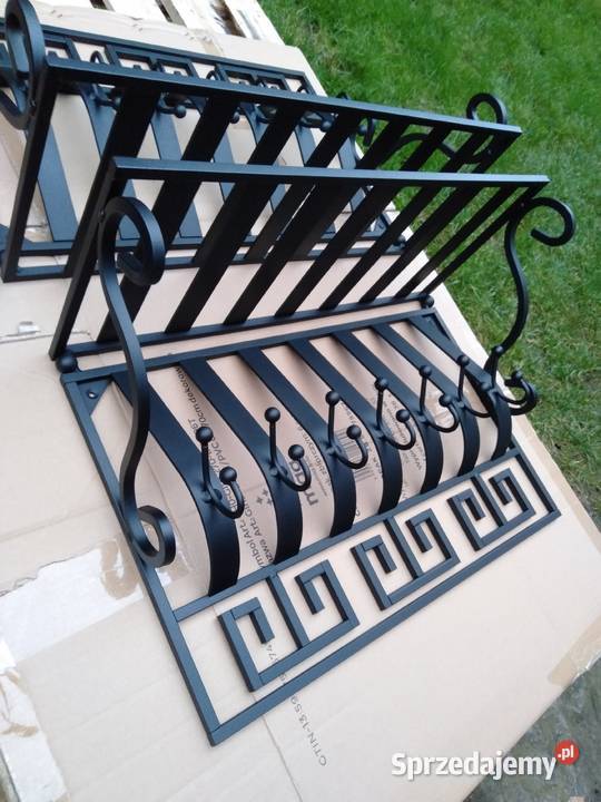 Wieszak ścienny kuty ciężki metalowy stylowy Rzeszów sprzedam