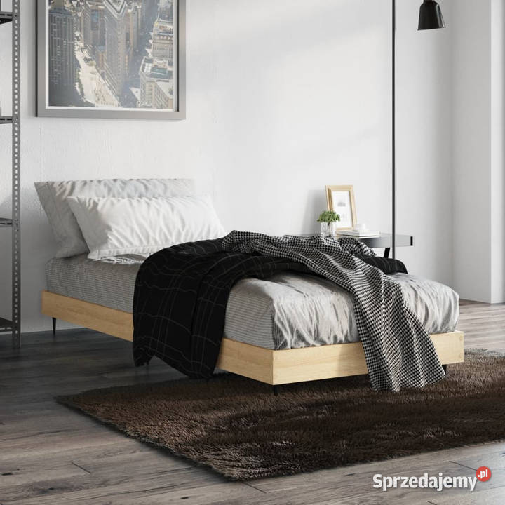 Łóżko bez materaca dąb sonoma 75x190 WM832312 Warszawa sprzedam