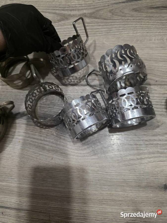 Zestaw Vintage PRL Koszyczki do szklanek Prudnik