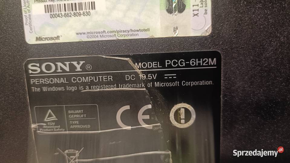 Laptop SONY PCG6H2M Poznań sprzedam