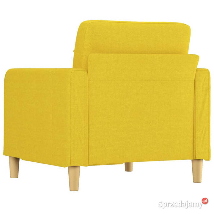 Fotel jasnożółty 60 obity tkaniną WM359080 Warszawa