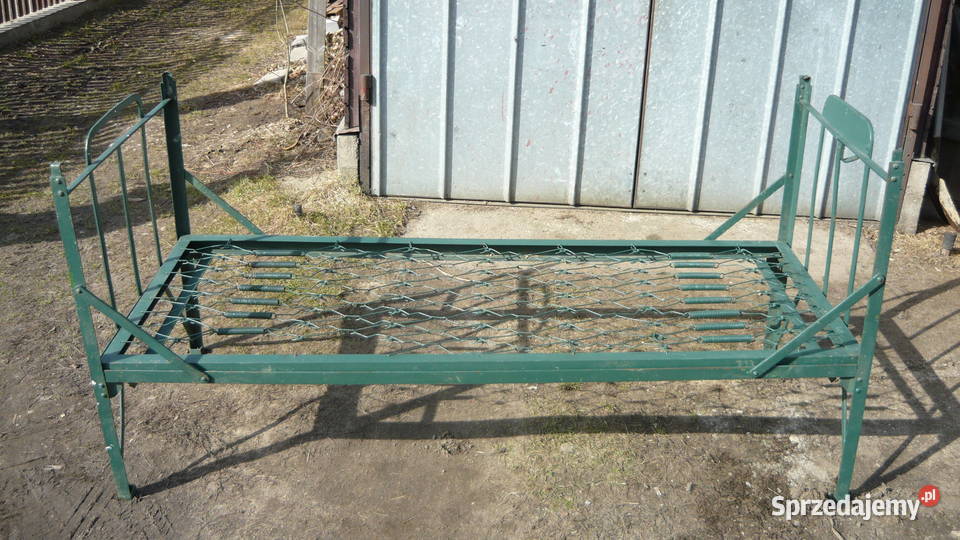 Łóżko metalowe wojskowe piętrowe składane Sokółka