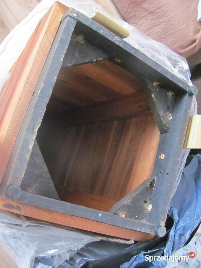 donica lite drewno akacja kolumna doniczka Zamość