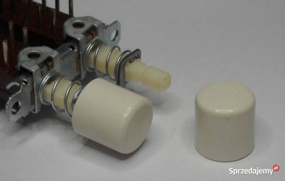 Klawisz nasadka Isostatu okrągła biały Unitra Części i akcesoria Gdańsk